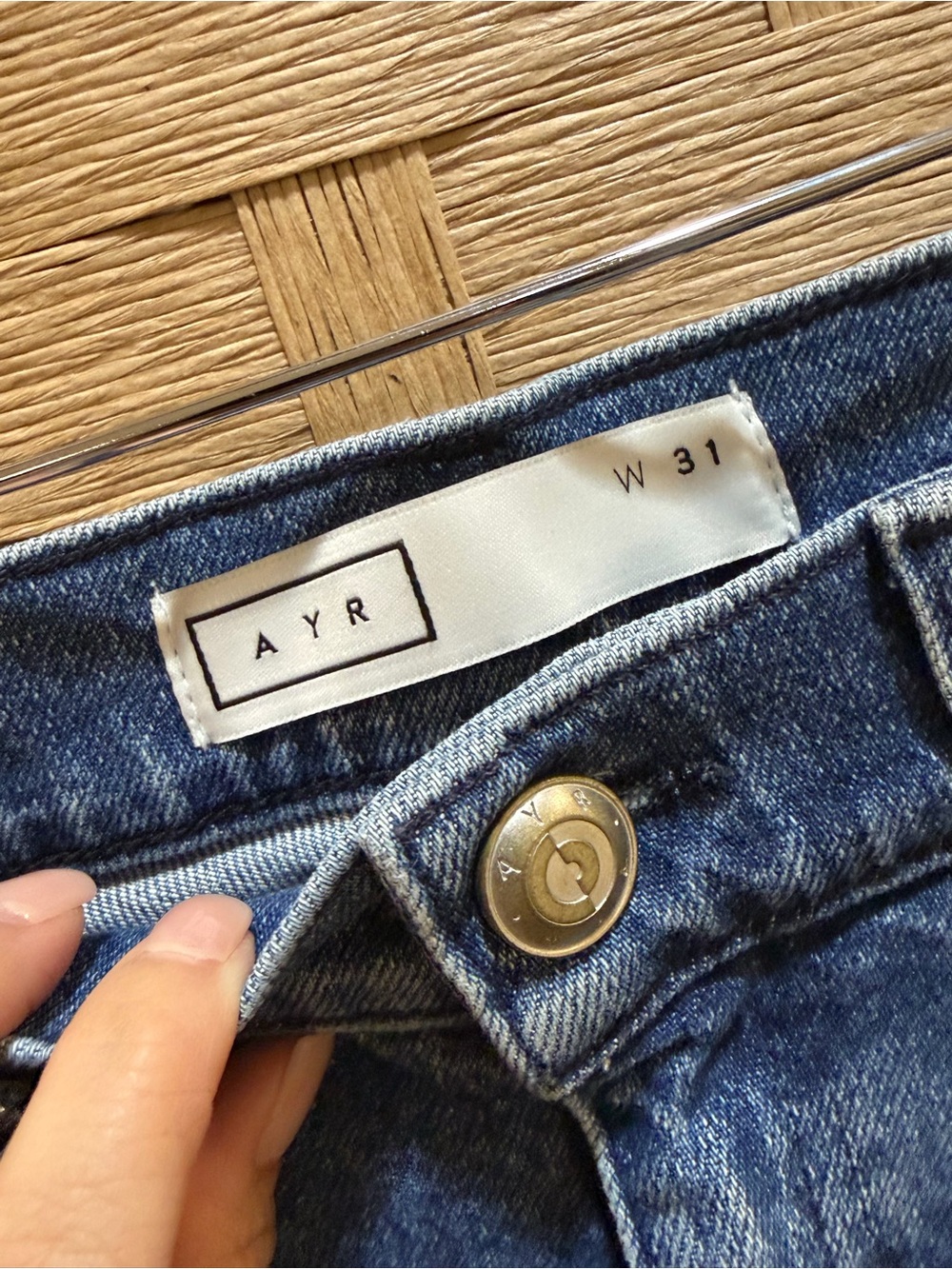 $265 AYR The Secret Sauce Jean NWOT size 31 Wide Leg - Picture 11 of 12